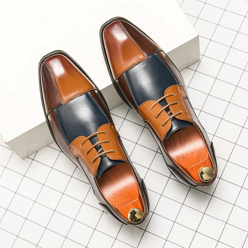 Handgefertigte Wingtip-Oxford-Schuhe für Herren