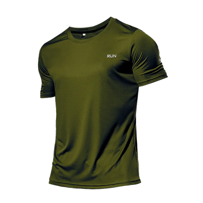 Kurzarm-T-Shirt für Herren zum Laufen und Fitnessstudio