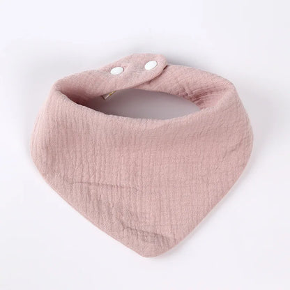 Neugeborenes Baby füttert Sabberlätzchen, Baumwollzubehör, einfarbig