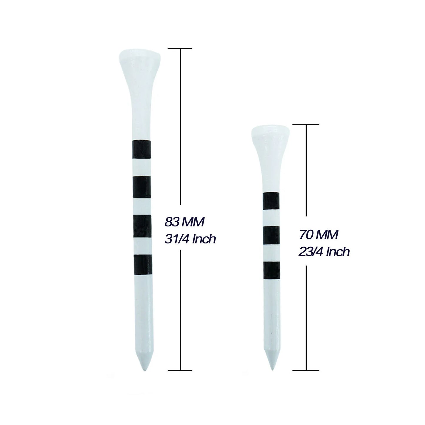 Stück unzerbrechliche Prong Golf Tees