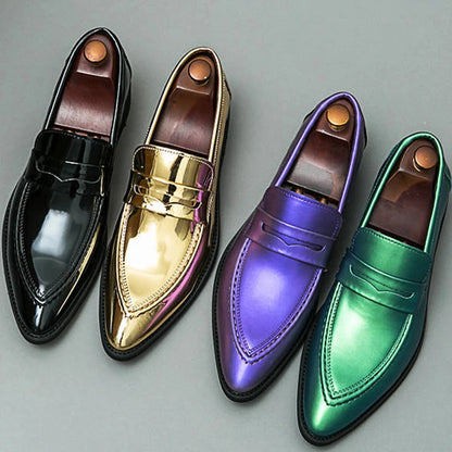 Mocassins à pampilles en cuir pour hommes