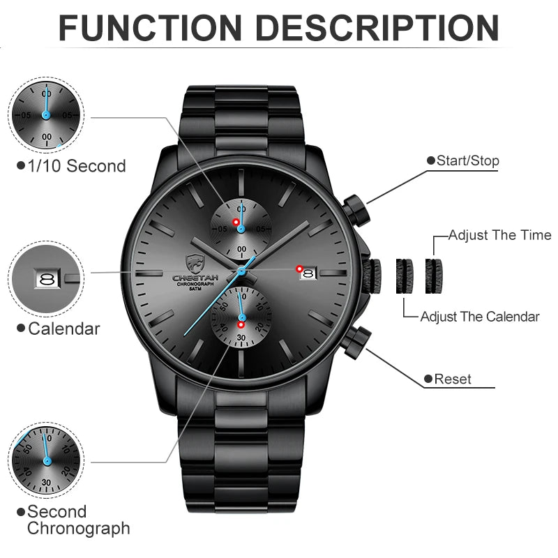 Men Sports Watch - Quartz Wristwatch