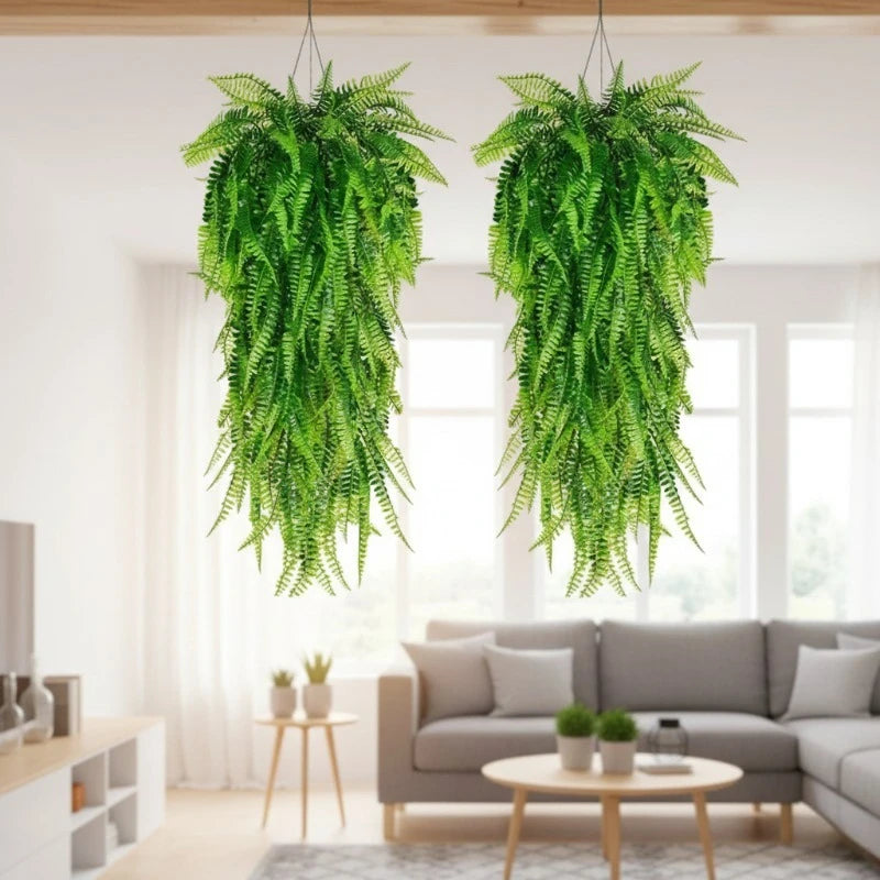 Künstlicher persischer Farn zum Aufhängen, gefälschtes Blatt