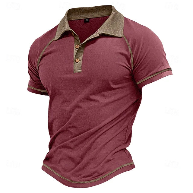 Men's Summer Oversized Simple Polo Shirt