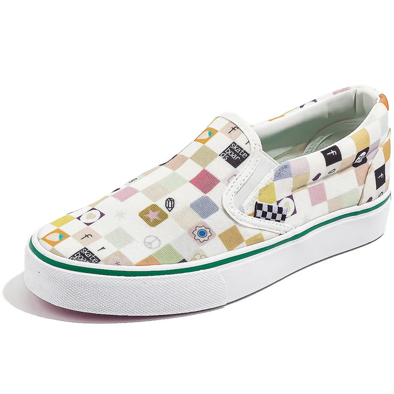 Frühling Candy Color Classic Plateau Canvas Schuhe Damen Sneakers