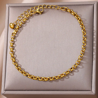 Doppelschichtige silberfarbene Fußkettchen für Frauen