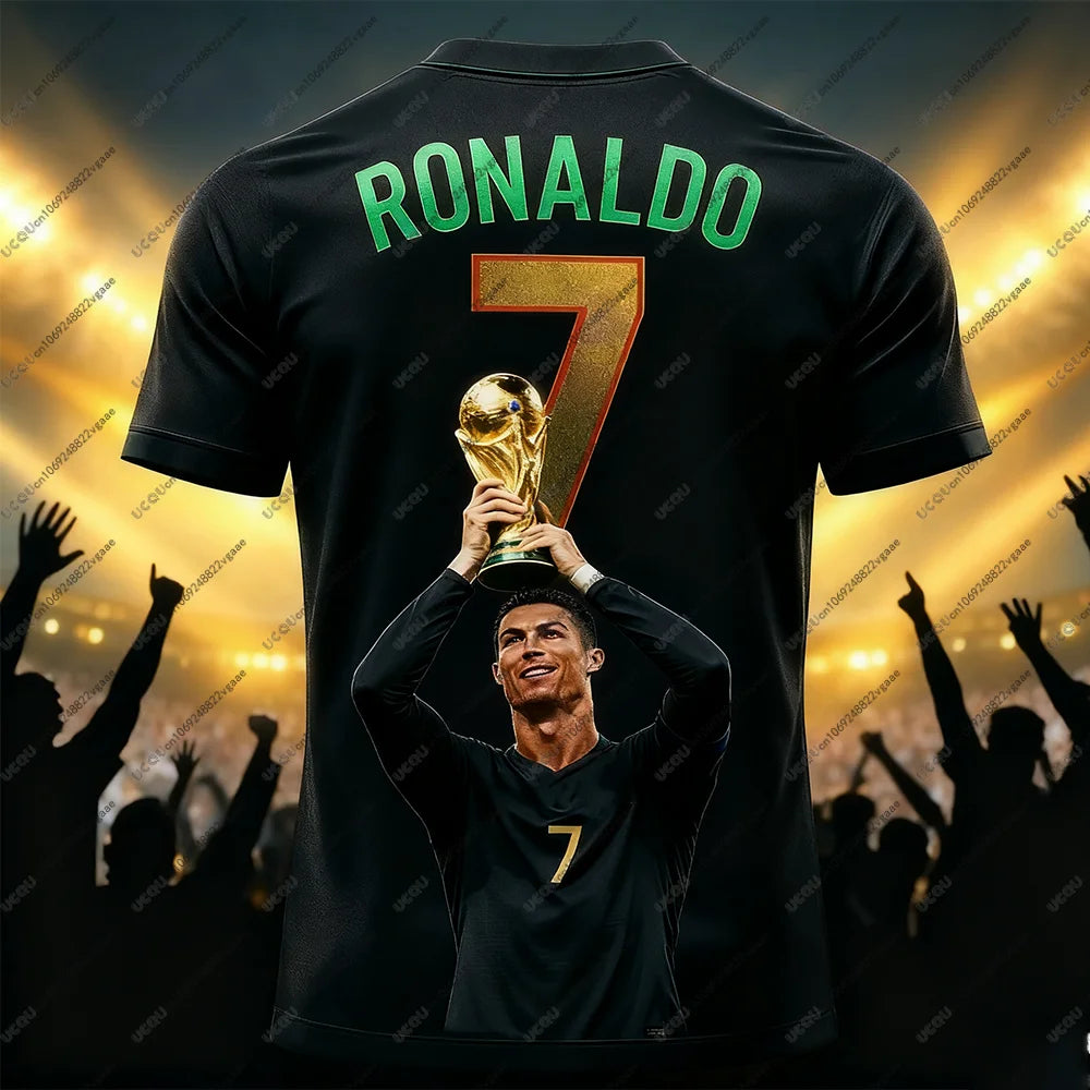 Men's Shiny Breathable Football Jersey T Shirt