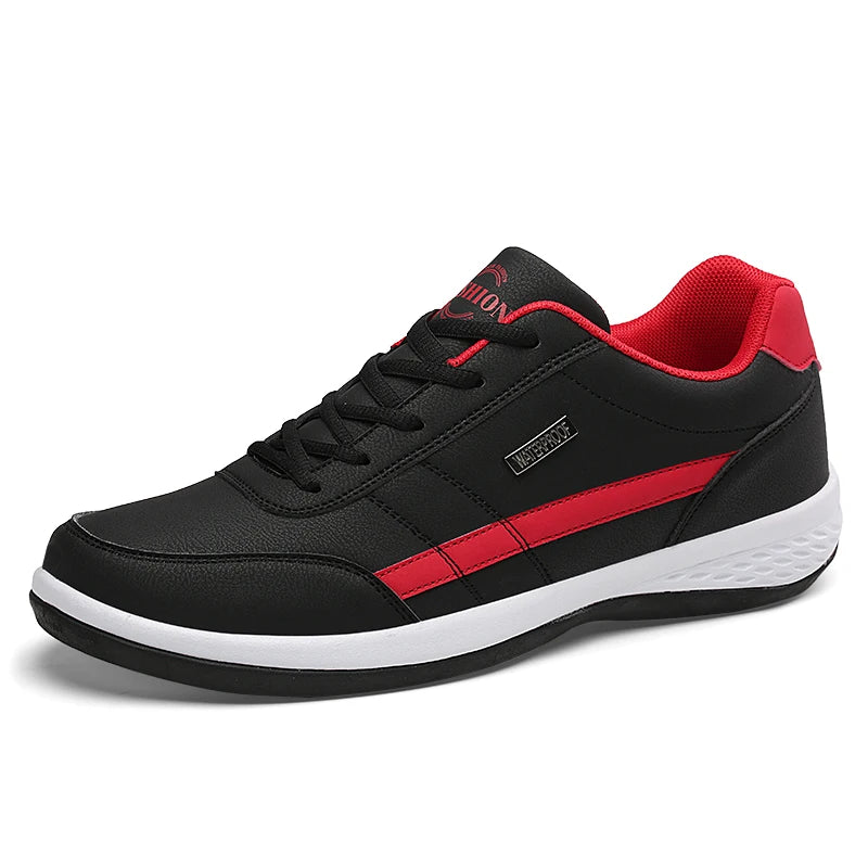 Herren-Freizeitsneaker aus Leder, rutschfest und atmungsaktiv