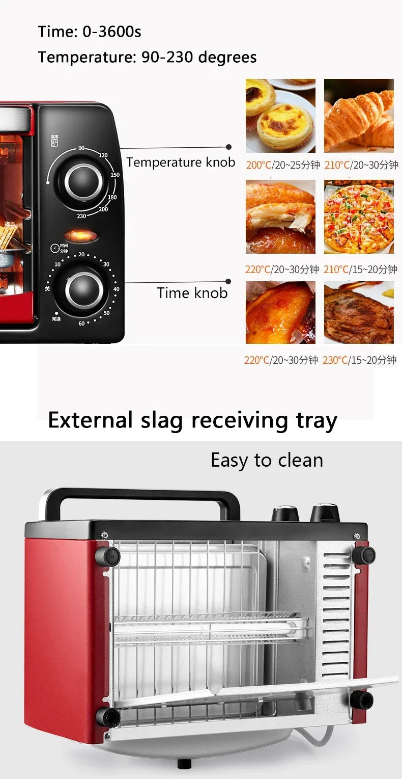 Green Kitchen Four à rôtir électrique 12 L