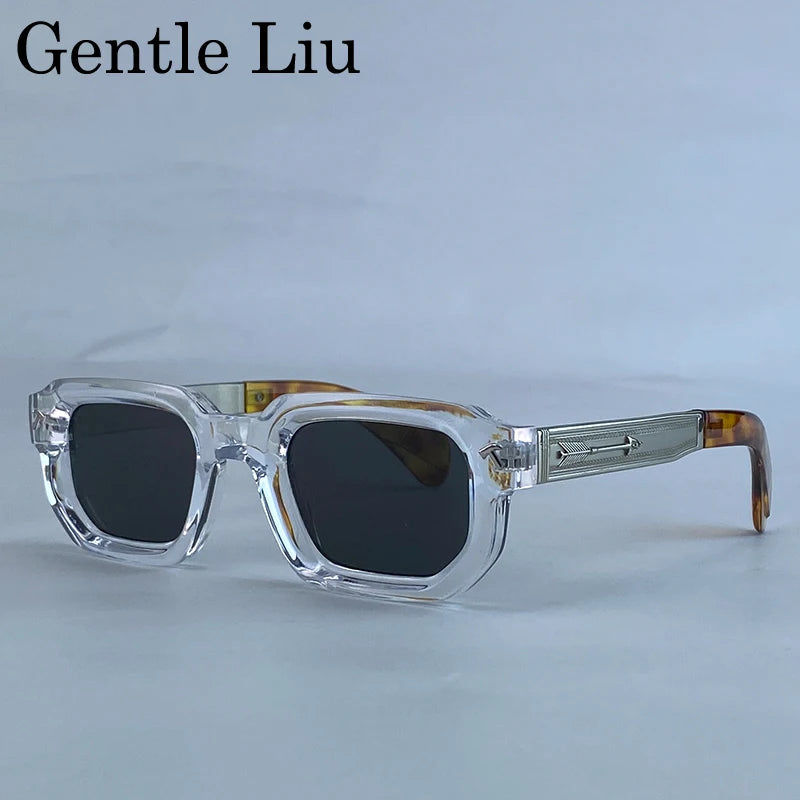 Men's Driving Square Vintage Steampunk Sunglasses