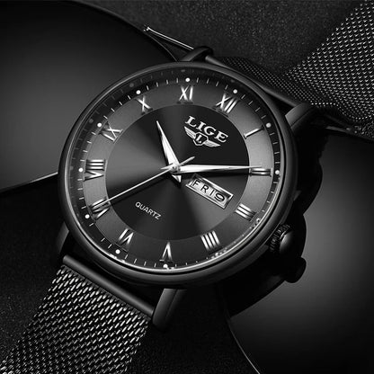 Men Business Stainless Steel Quartz Watch