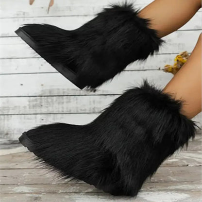 Warm Faux Fur Winter Boots for Women