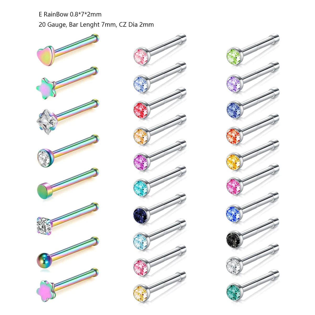 Stainless Steel Small Nose Rings