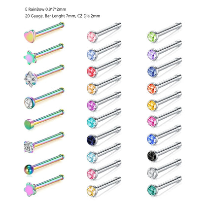 Stainless Steel Small Nose Rings