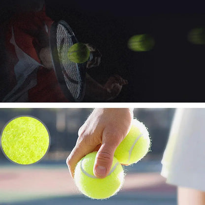 Lot de 3 balles d'entraînement de tennis à haute élasticité