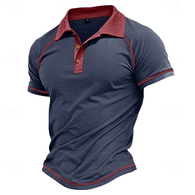 Men's Summer Oversized Simple Polo Shirt