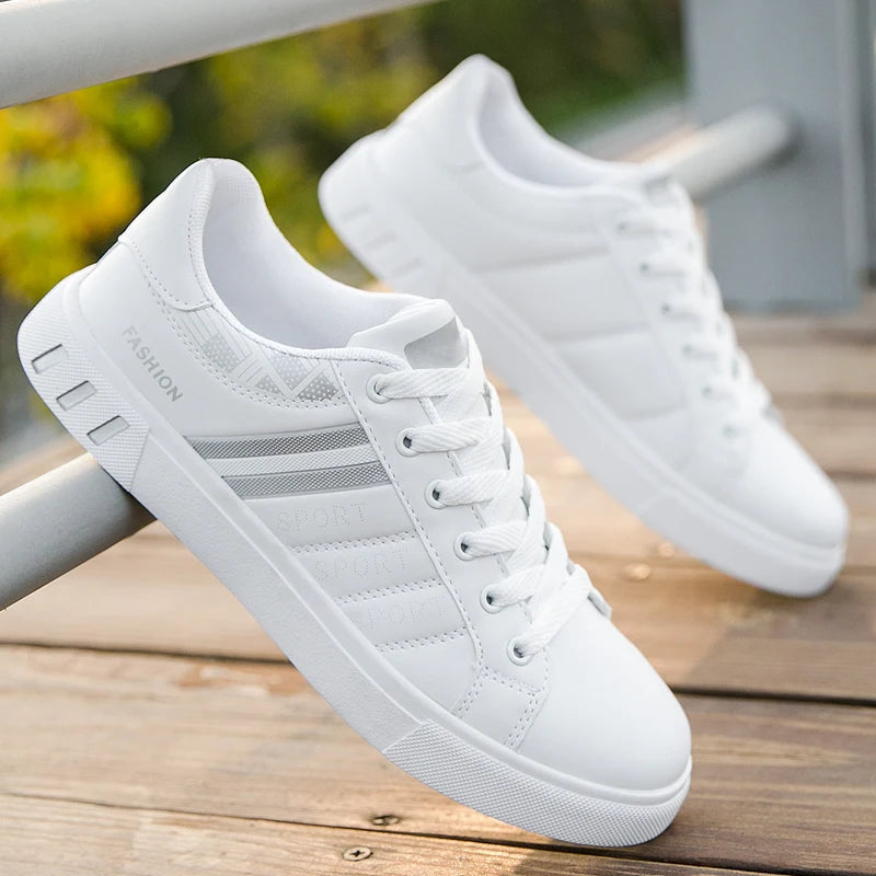 Men Sneakers - Leather Breathable Shoes