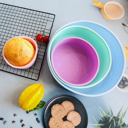 Round Nonstick Silicone Cake Pan for Bakeware