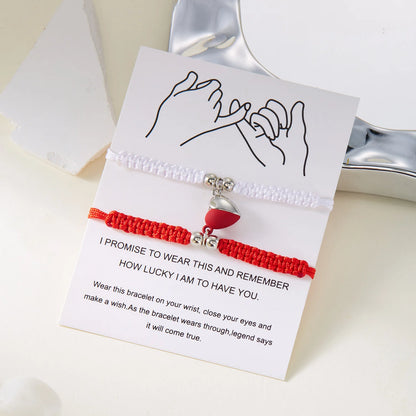 Bracelets magnétiques pour couples en corde tressée à la main