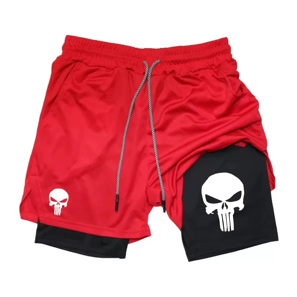 Berserk Anime 2-in-1 Running Shorts for Men
