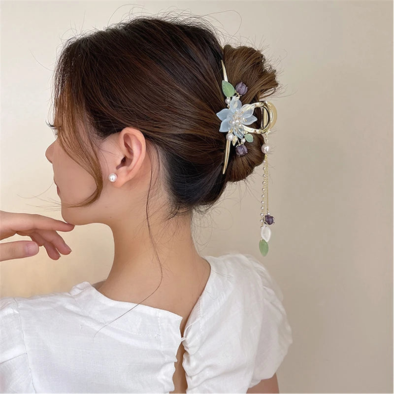 Flower Shark Clip - Accessoires pour cheveux