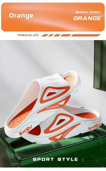 Lässige Slipper mit dicker Sohle für den Innen- und Außenbereich