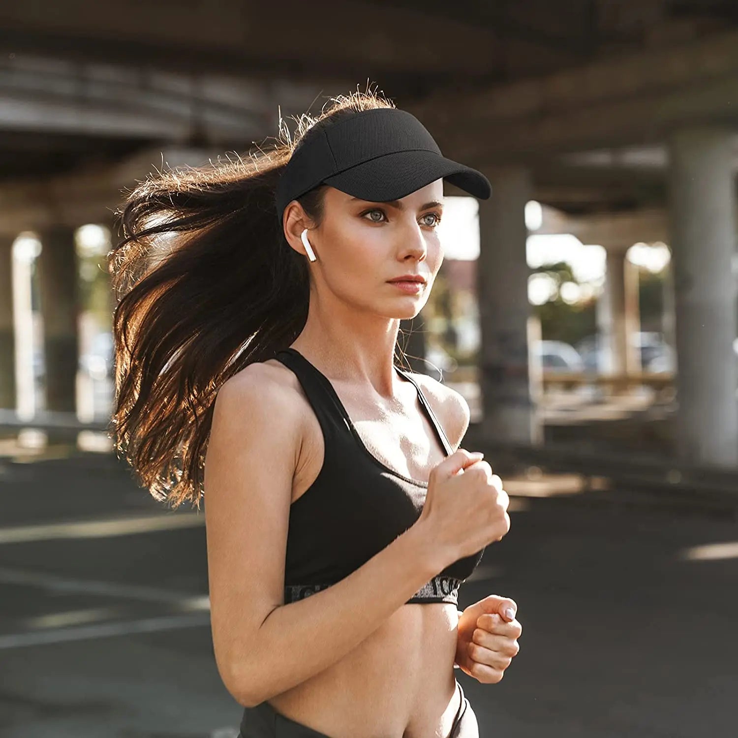 Casquette de golf unisexe avec visière de protection solaire