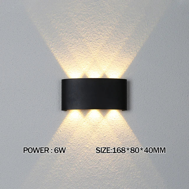 Wasserdichte LED-Wandleuchte für den Außenbereich