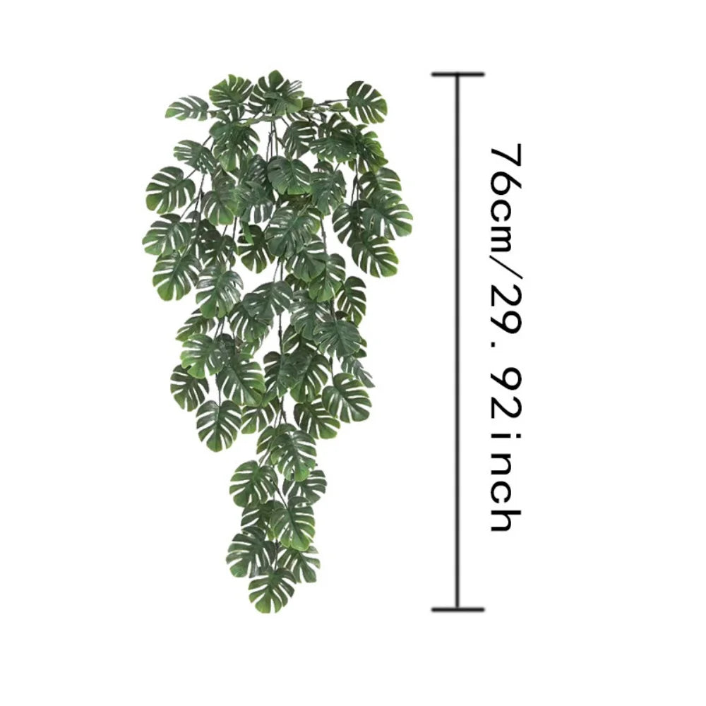 90 cm großer künstlicher Perserfarn zum Aufhängen