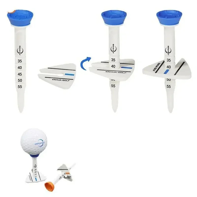 Golf-Tees aus Gummi mit verstellbarer Höhe – 4er-Pack