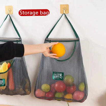 Kitchen's Multi-Layer Hanging Mesh Bags