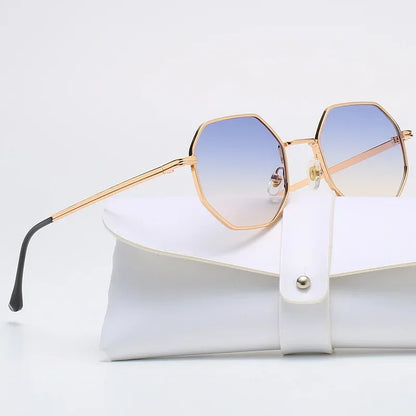 Polygon Metal Square Sunglasses