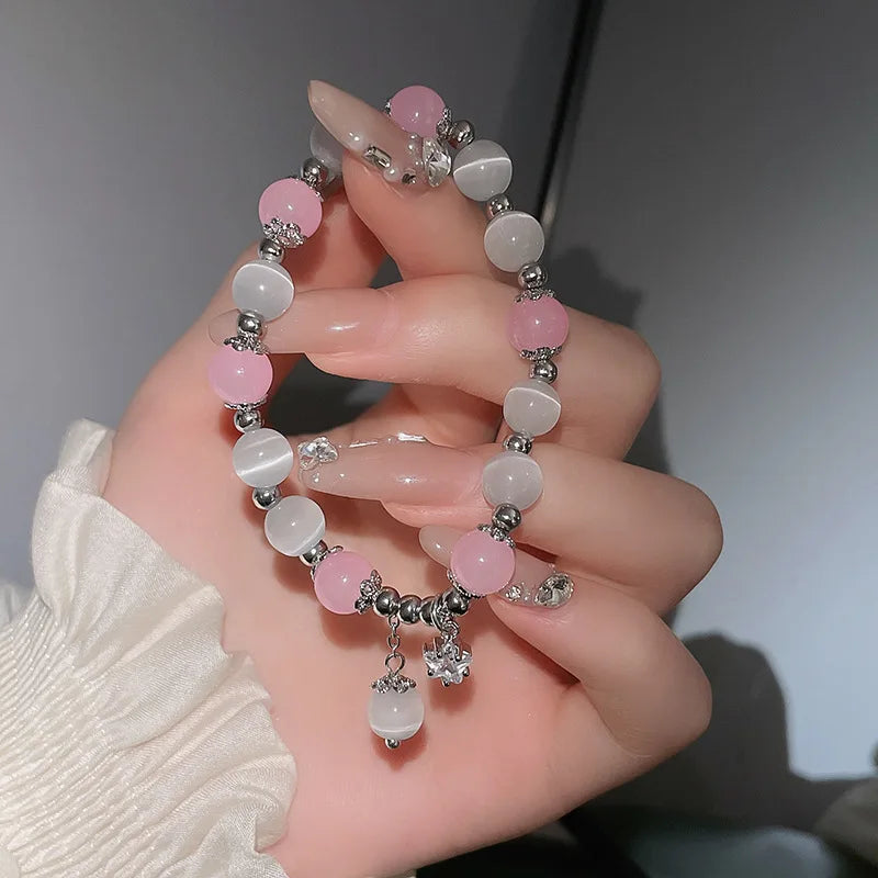 Armband aus Naturkristallsteinen für Damen – Reiki-Heilenergie-Perlenarmband