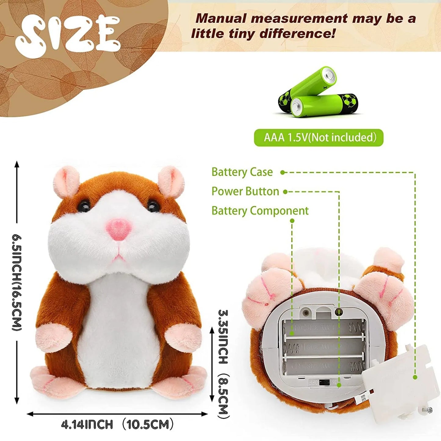 Cute Talking Hamster kids Toy