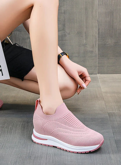 Vulcanize Lace-up Mesh Breathable Women Casual Shoes