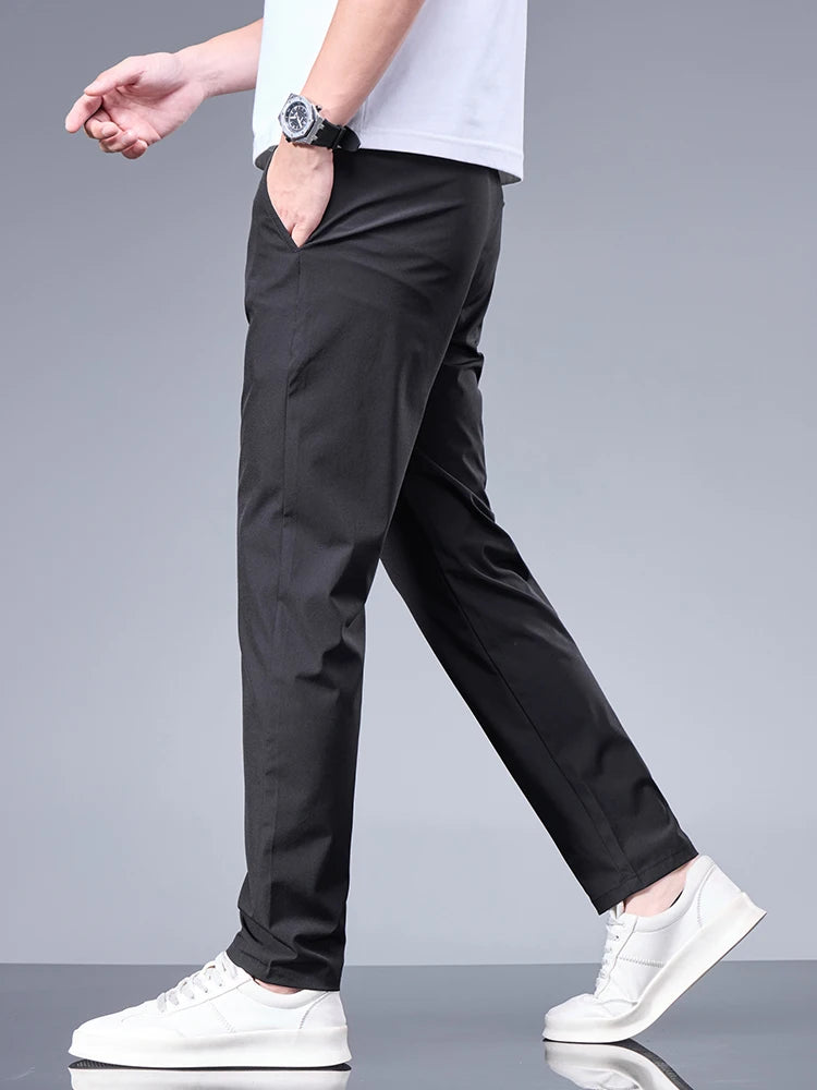 Summer Ice Silk Business Pants for Men