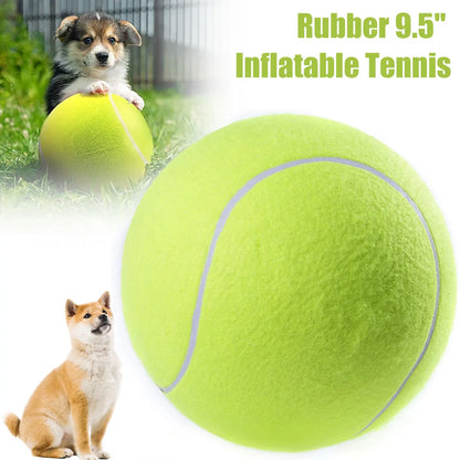 Balle de tennis géante de 24 cm pour chiens