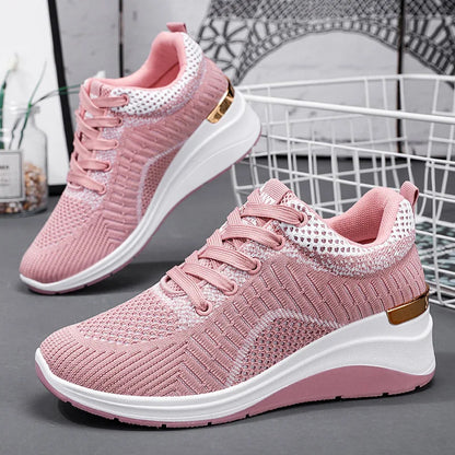 Women Casual Height Increasing Sport Wedge Sneakers