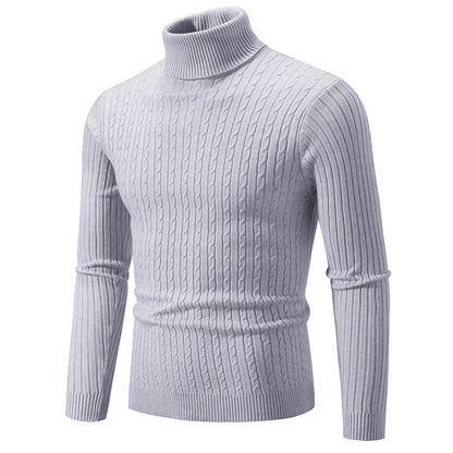 Slim Fit Turtleneck Sweater for Men