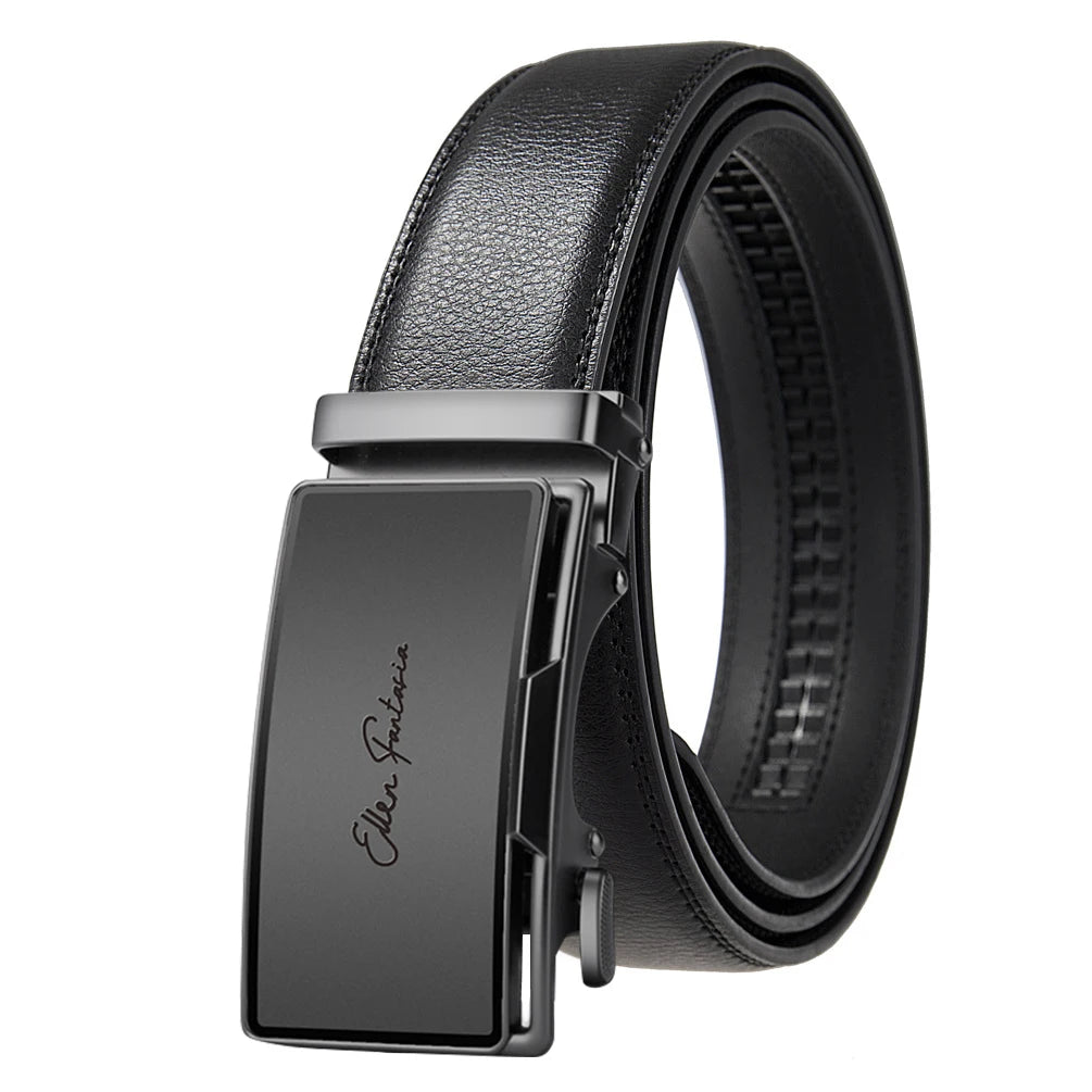 Men's Designer Automatic Alloy Buckle Leather Belts