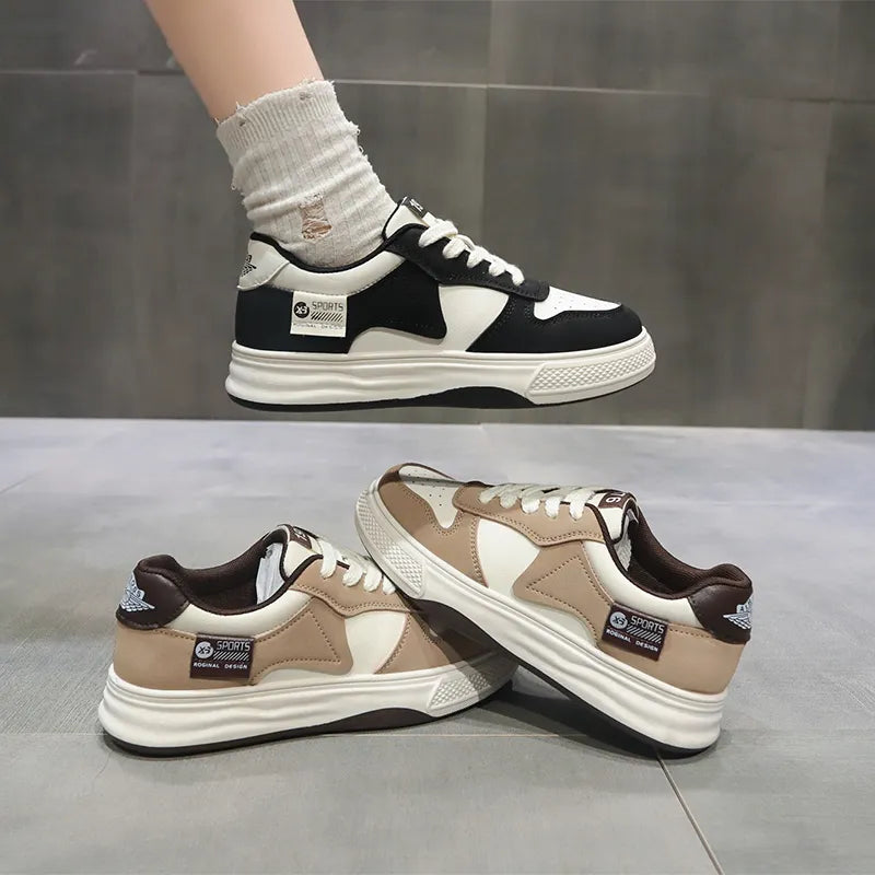 Women's Thick-Sole Flat Sneakers