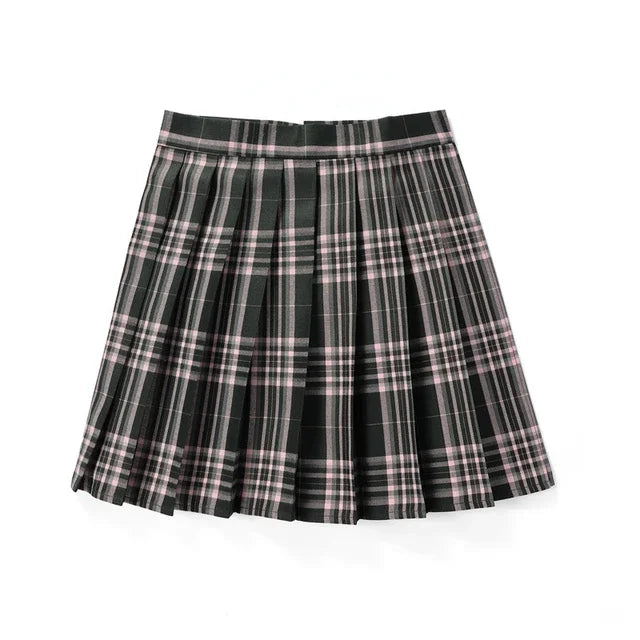 Jolie mini-jupe à carreaux Harajuku