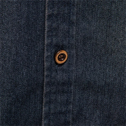 Double Pockets Slim Jeans Shirts For Men