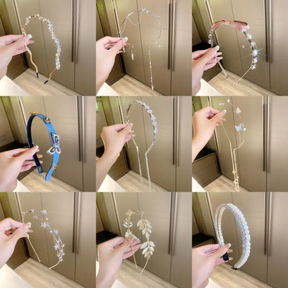 Bandes de cheveux en strass brillant pour femmes