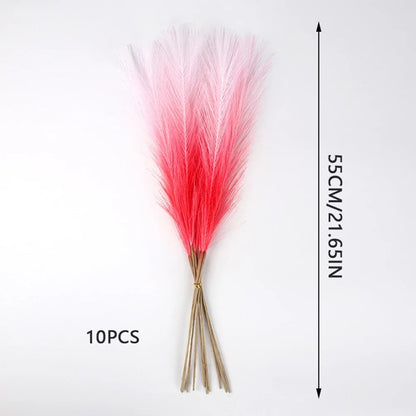 10Pcs Artificial Pampas Grass Fake Plant