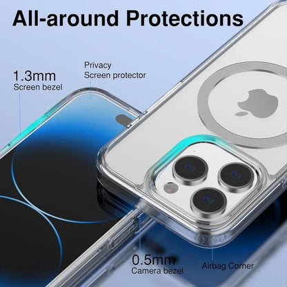 Clear Magnetic Case for iPhone Models