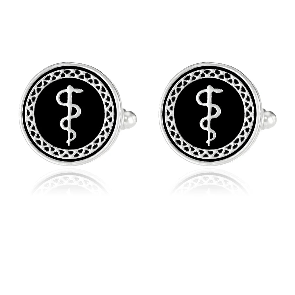 Men's Dragon Totem Round Cufflinks – Shirt Sleeve Buttons
