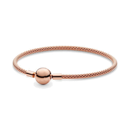 Bracelet en acier inoxydable avec zircon en forme de cœur pour femme