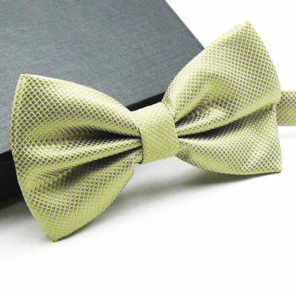 Men's Lightweight Solid Color Butterfly Bow Tie