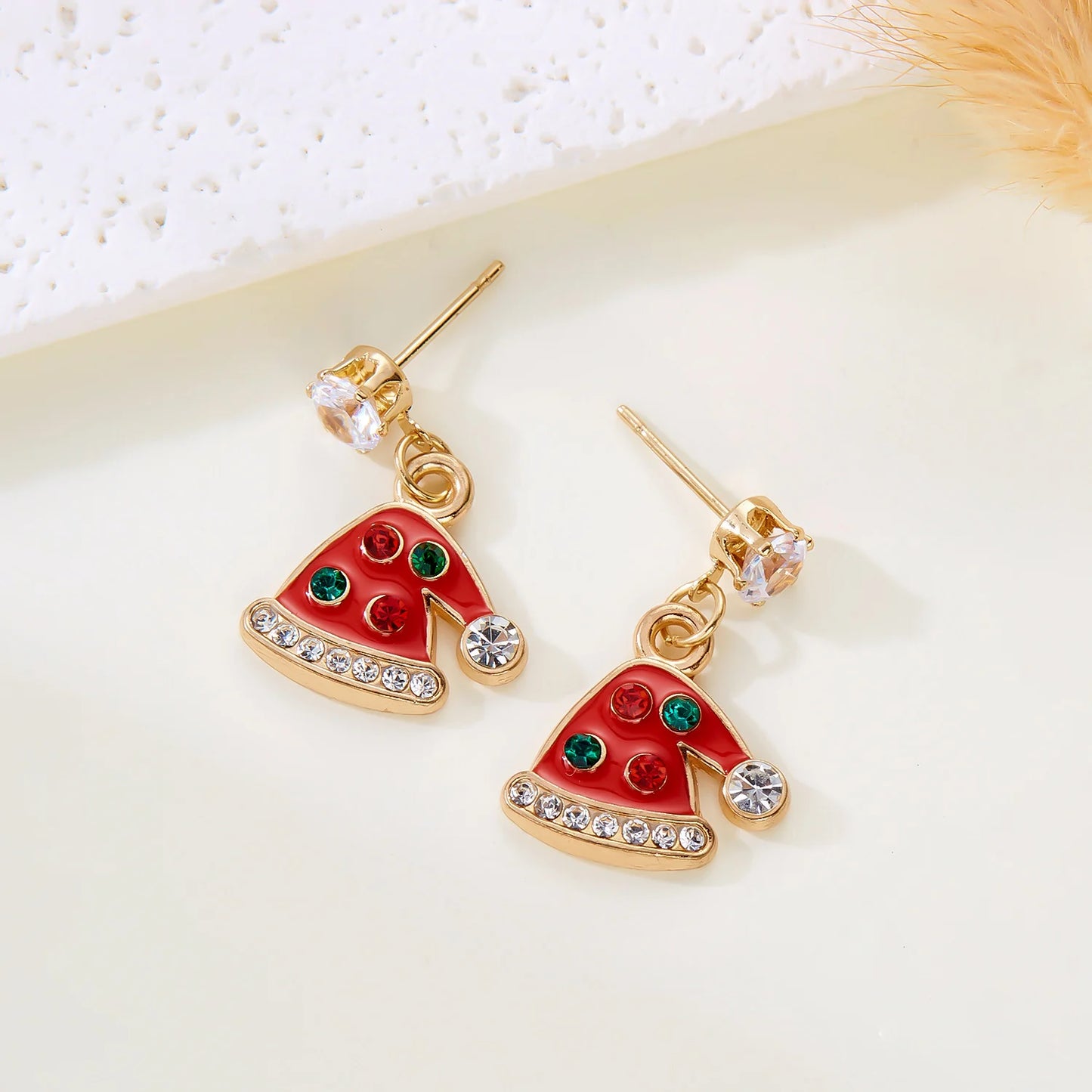 Boucles d'oreilles flocon de neige Bijoux de Noël Nouvel An